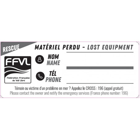 Lot de 3 étiquettes de marquage - kite